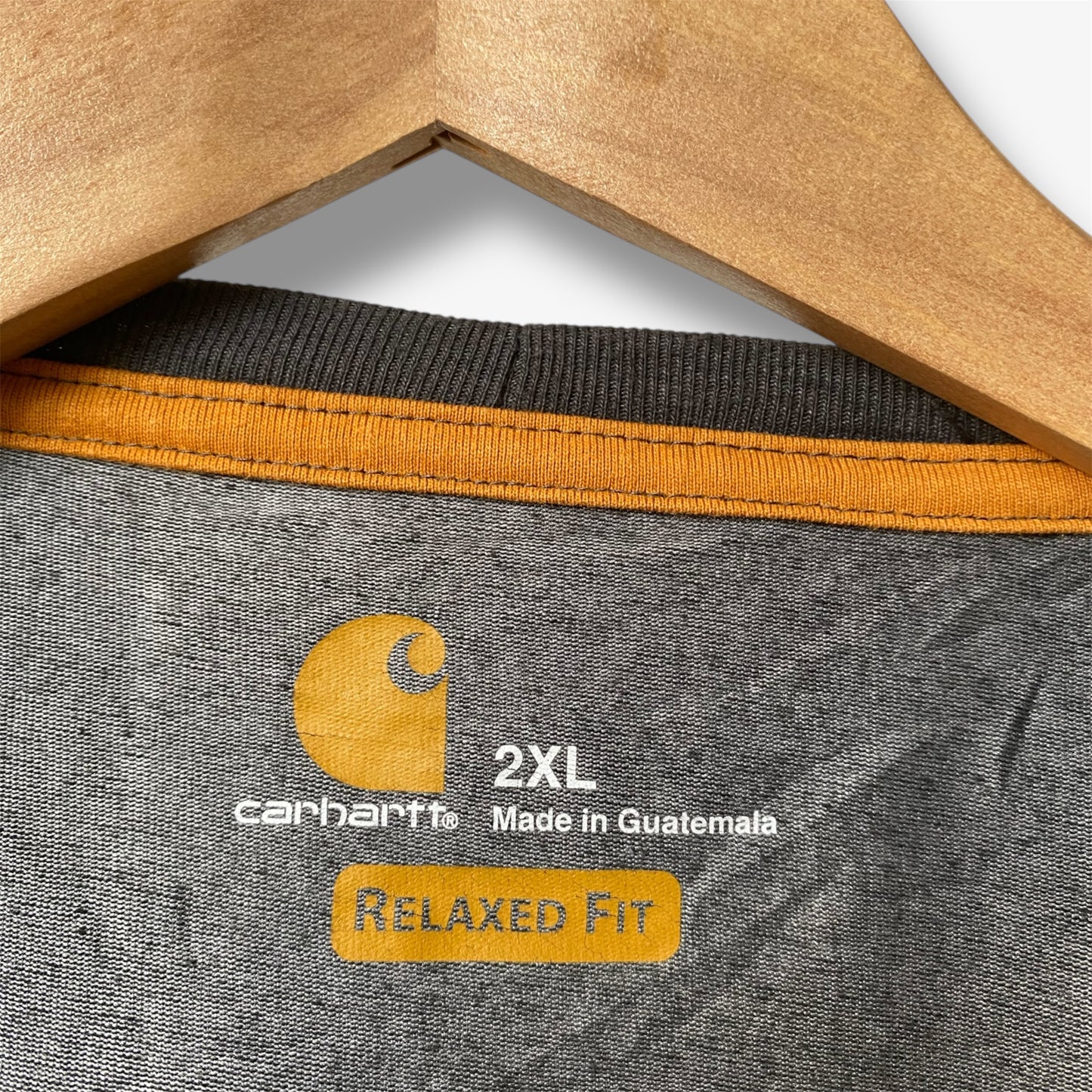 Carhartt Force Long Sleeve T-Shirt - Logo on the sleeve - Grey