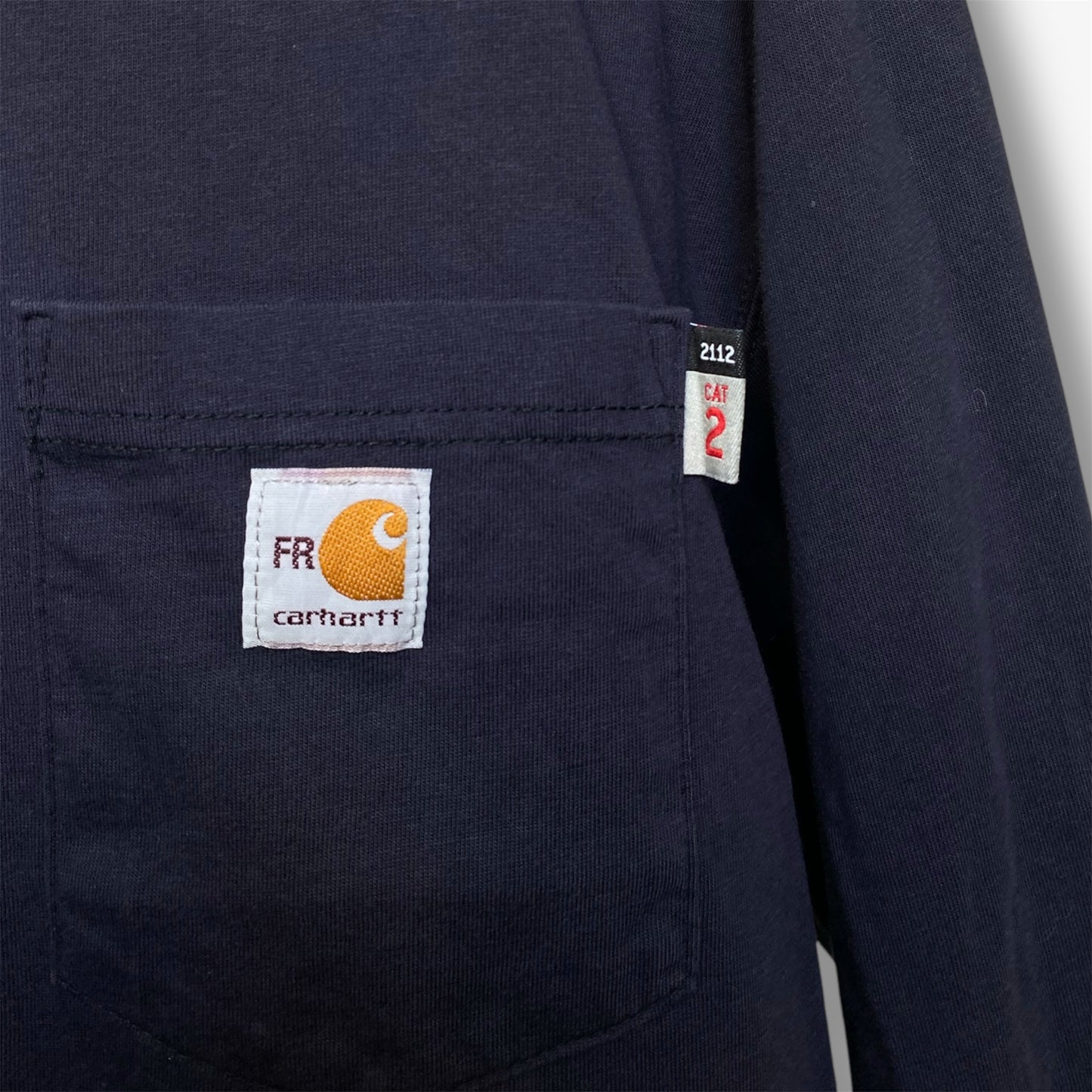 Carhartt Force Long Sleeve Pocket T-Shirt - Navy