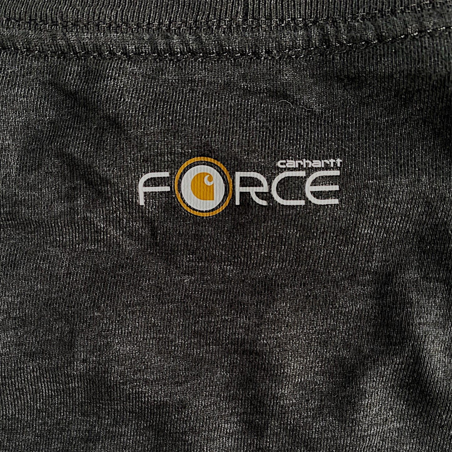 Carhartt Force Long Sleeve T-Shirt - Logo on the sleeve - Grey