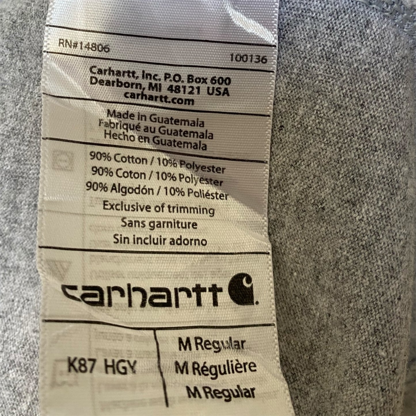 Carhartt Pocket T-Shirt - Grey