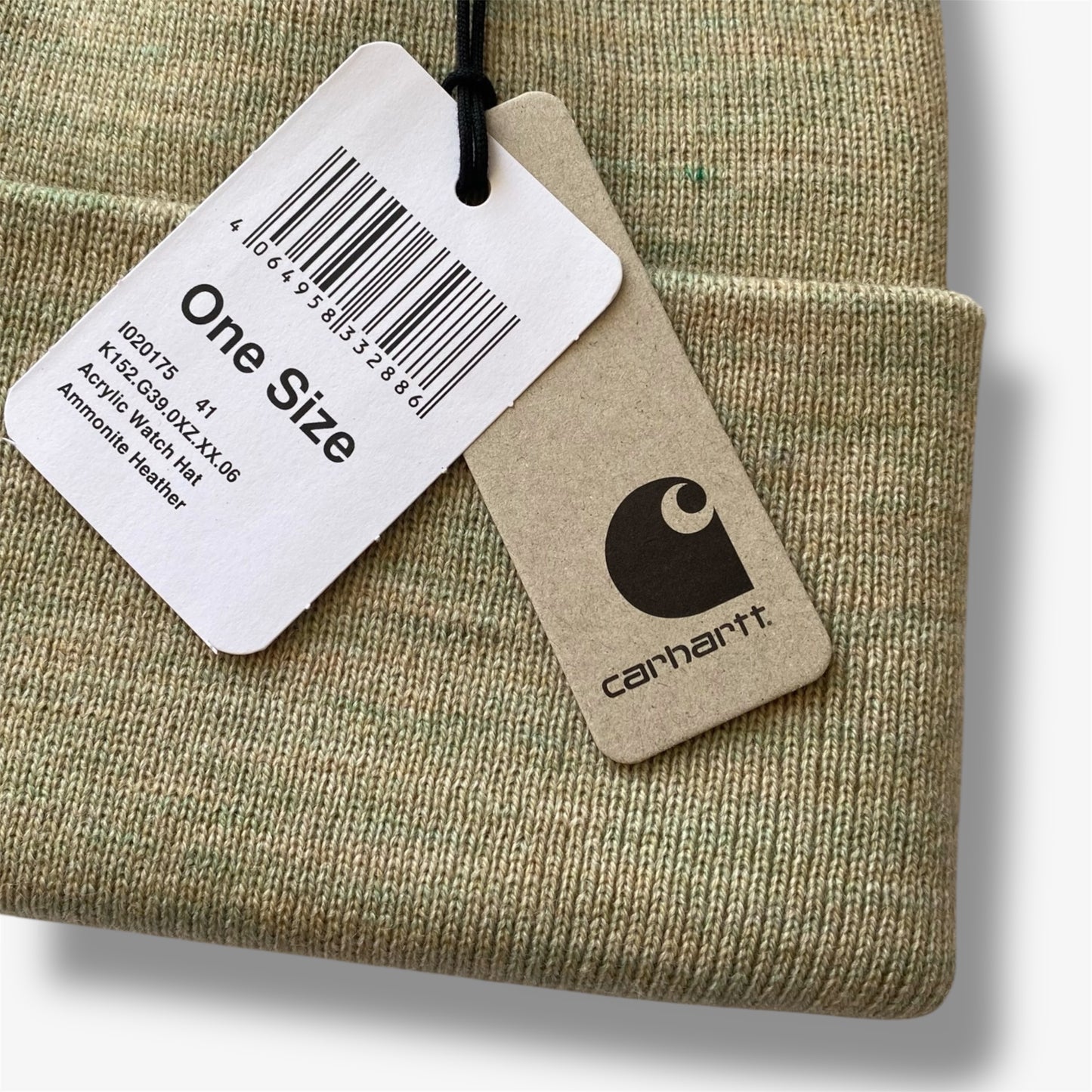 Carhartt Beanie Beige Green Beige - Watch Hat UNISEX