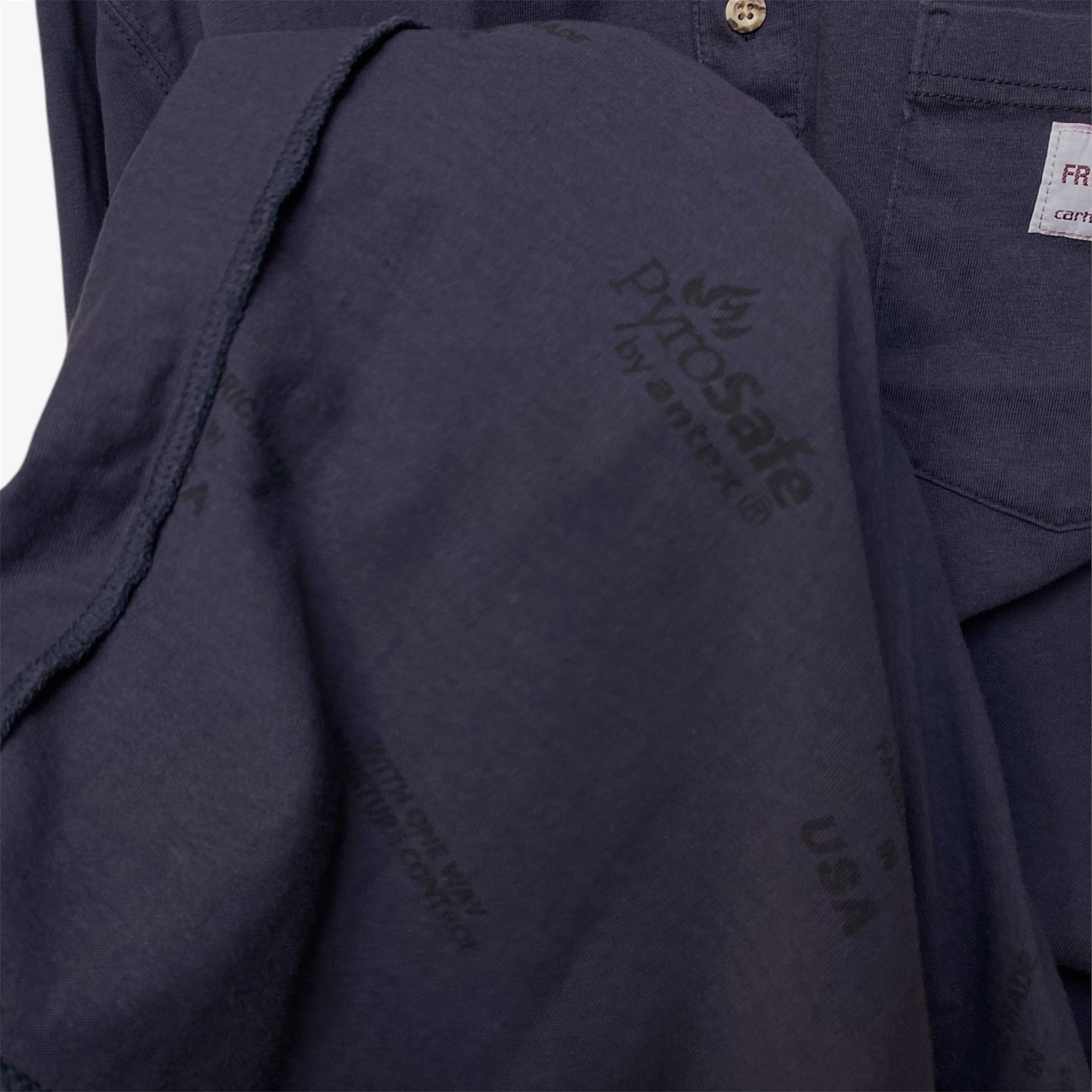 Carhartt Force Long Sleeve Pocket T-Shirt - Navy