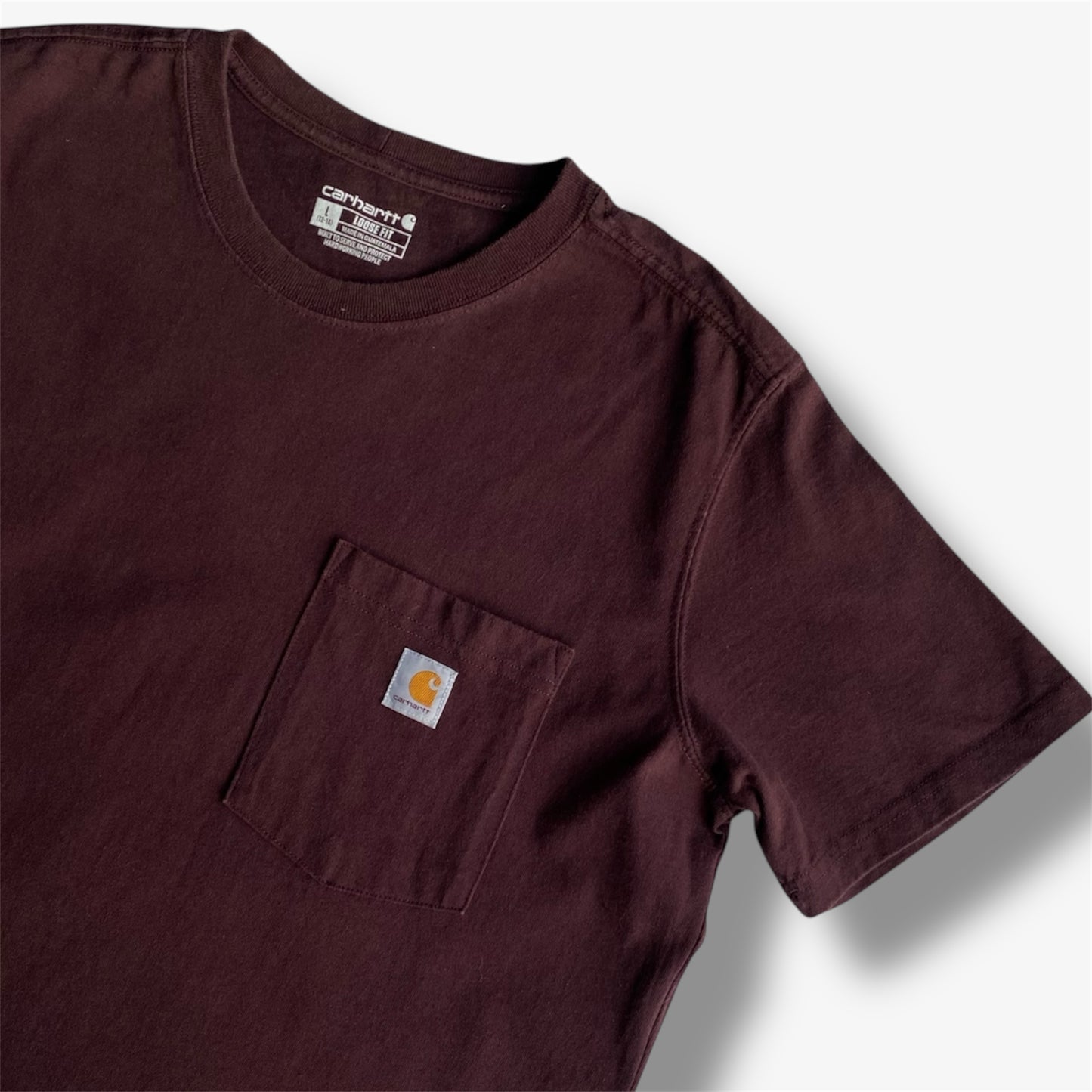 Carhartt Pocket T-Shirt - Burgundy