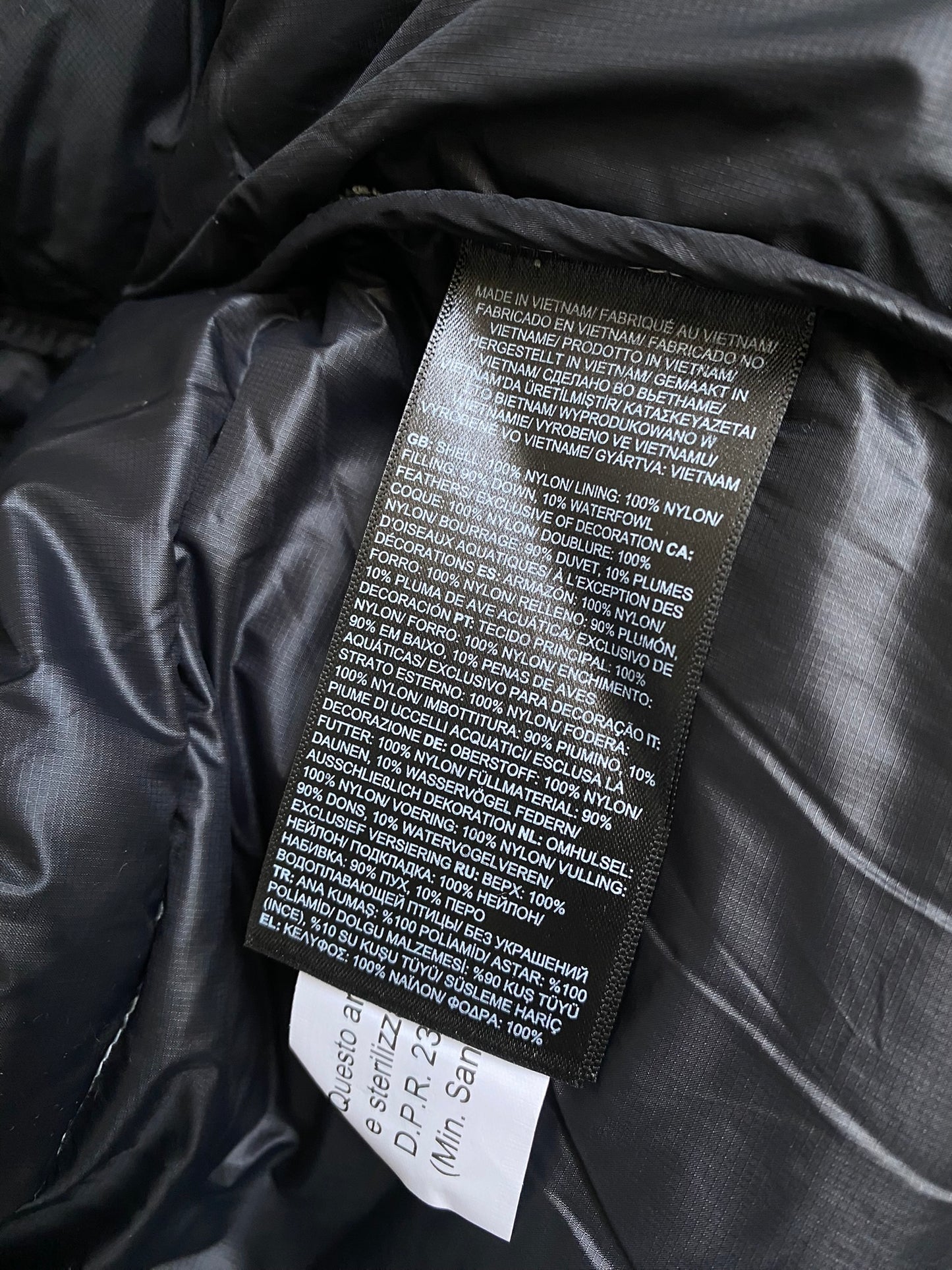 The North Face Women's Nuptse Short Jacket - white dune/black