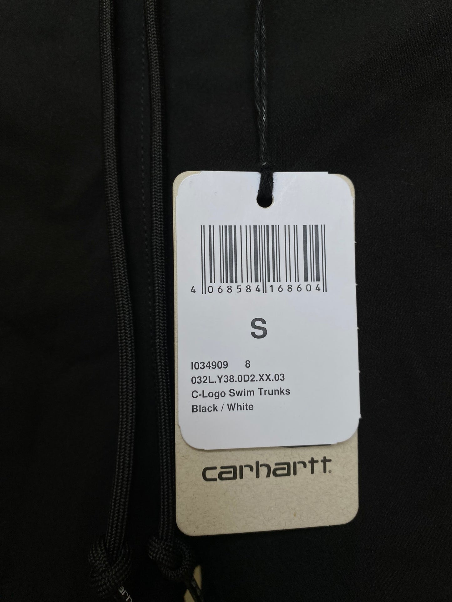 Carhartt C-Logo Swim Trunks - black/white