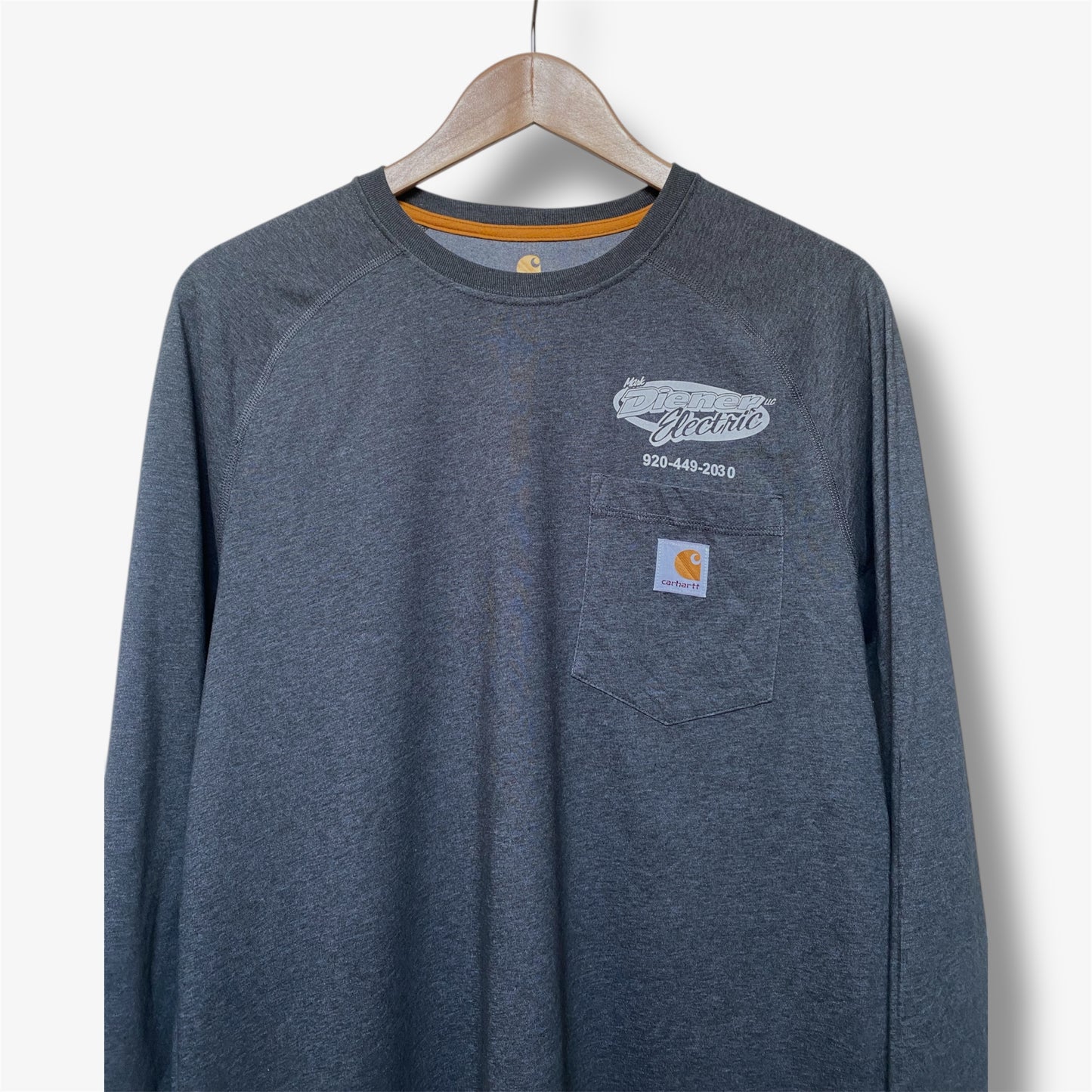 Carhartt Force Long Sleeve Pocket T-Shirt - Grey