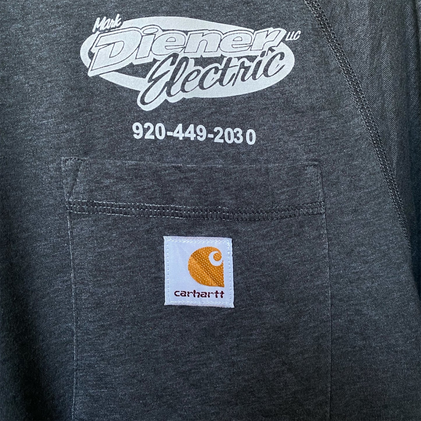 Carhartt Force Long Sleeve Pocket T-Shirt - Grey