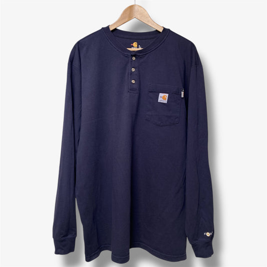 Carhartt Force Long Sleeve Pocket T-Shirt - Navy
