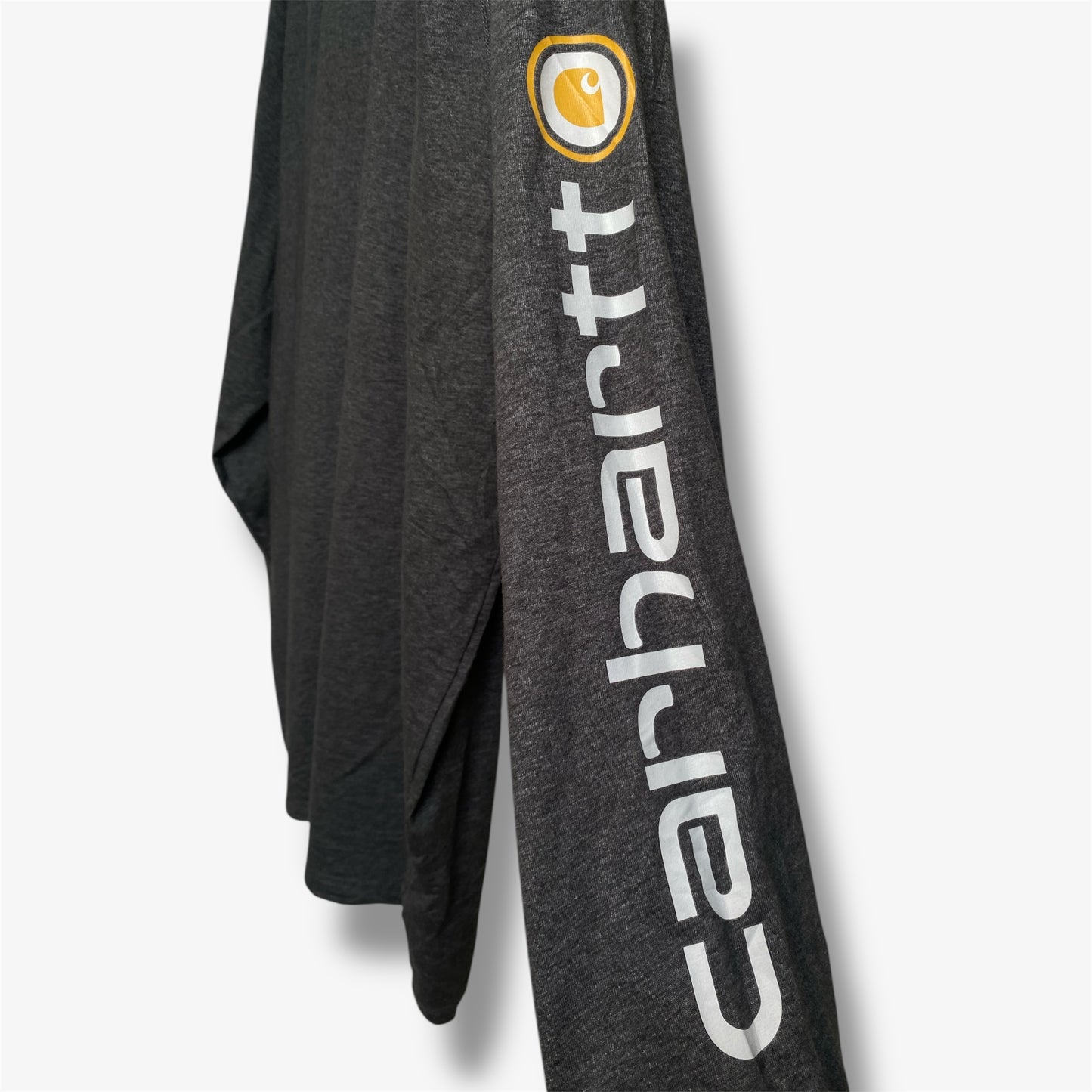 Carhartt Force Long Sleeve T-Shirt - Logo on the sleeve - Grey