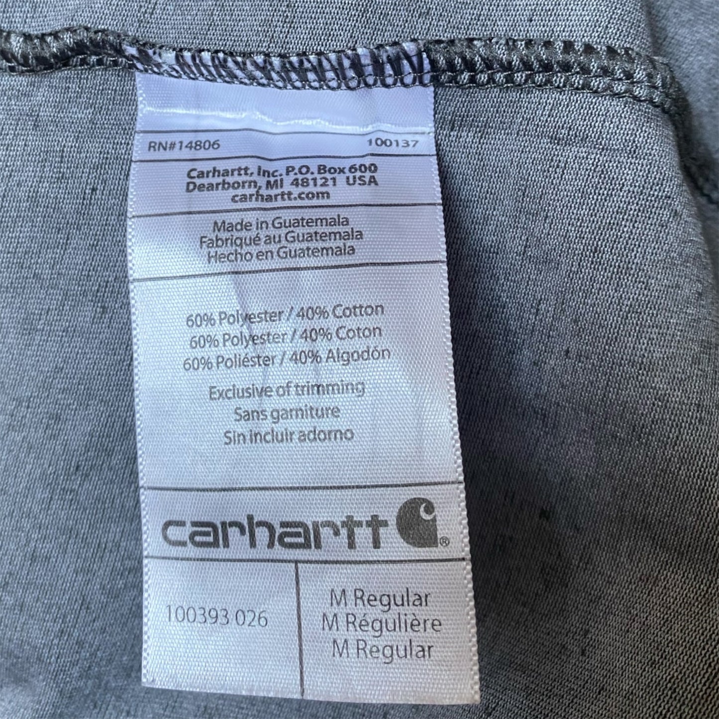 Carhartt Force Long Sleeve Pocket T-Shirt - Grey