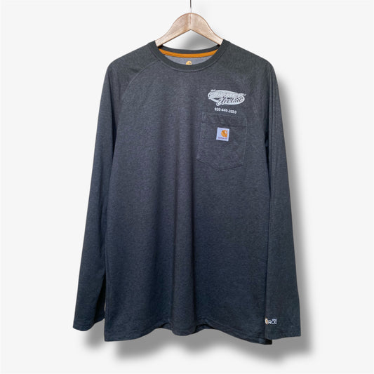 Carhartt Force Long Sleeve Pocket T-Shirt - Grey