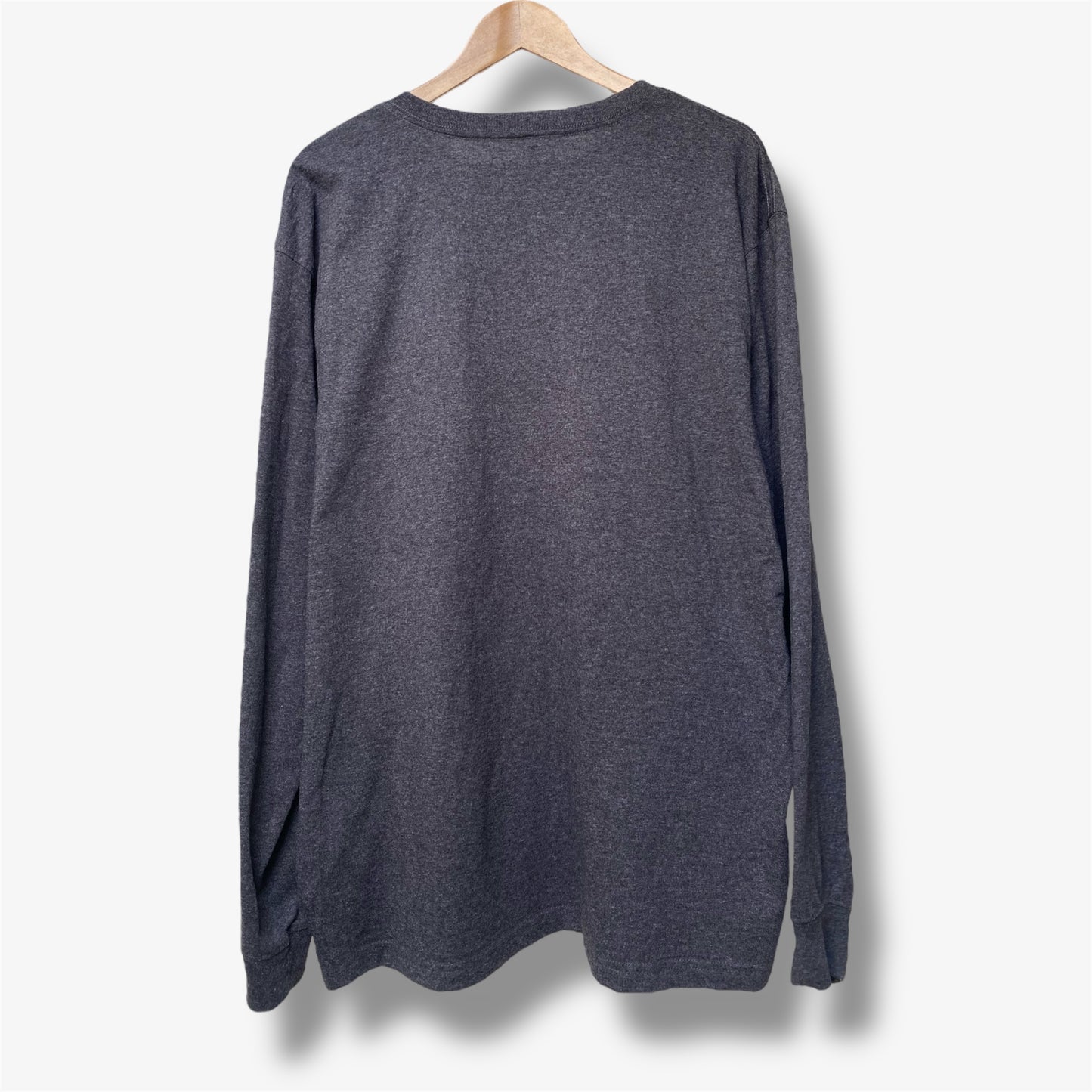 Carhartt Long Sleeve T-Shirt - Logo on the sleeve - Dark Grey/Orange