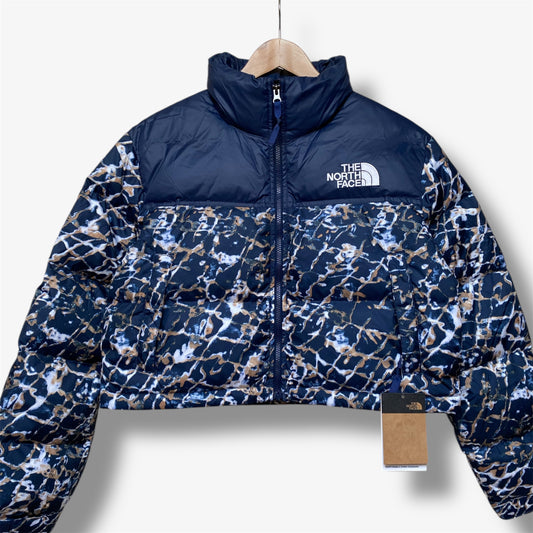 The North Face Women's Nuptse Short Jacket - dusty periwinkle/summit navy