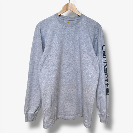 Carhartt Long Sleeve T-Shirt - Logo on the sleeve - Light Grey