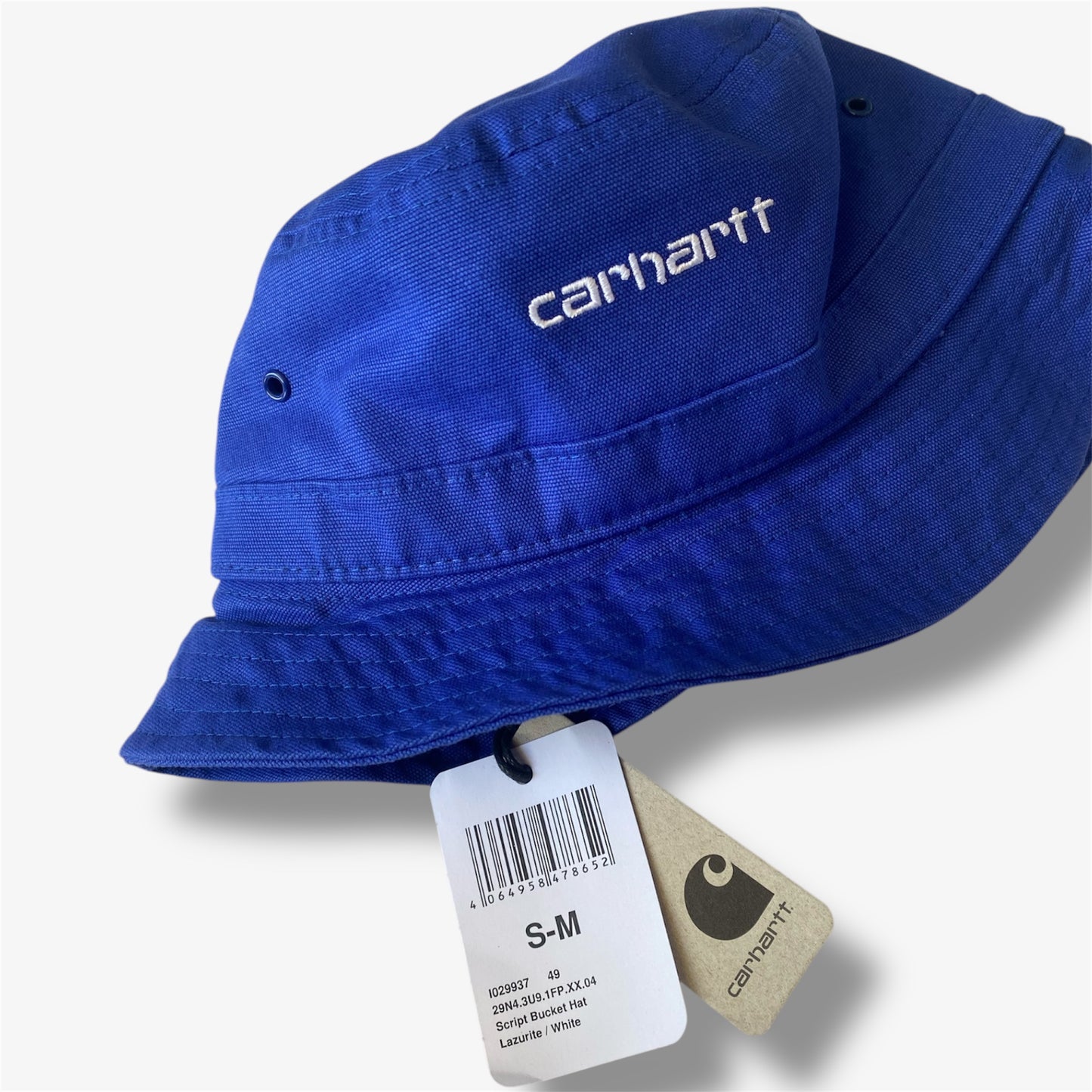 Carhartt Script Bucket Hat - lazurite/white
